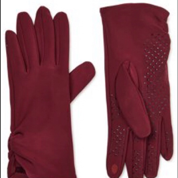 🆕 Time and Tru Driving Gloves, Sangria - Picture 1 of 3